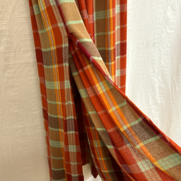 UO Urban Outfitters‎ Monica Red Check Midi Dress Size Small EUC - Picture 7 of 12